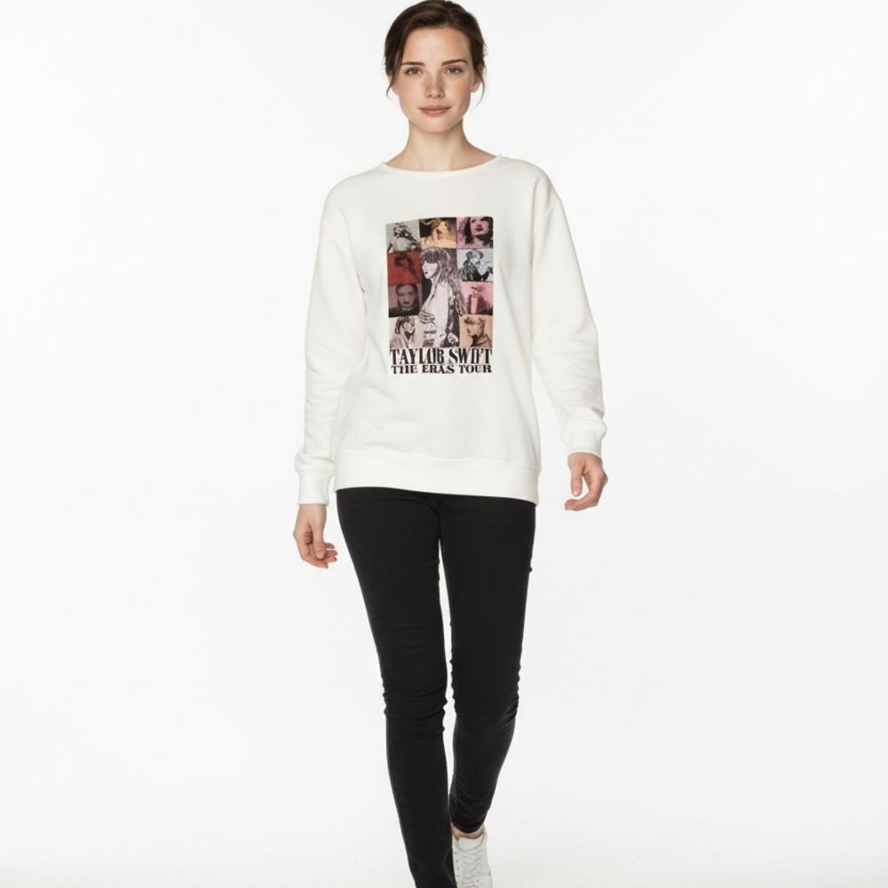 Women's White Graphic Sweatshirt